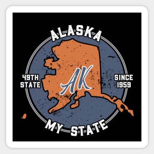 Alaska My State Patriot State Tourist Gift Sticker